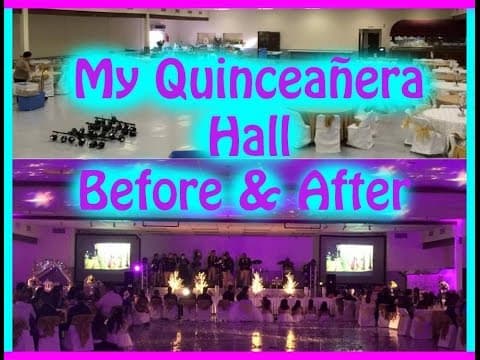 Quinceanera Hall Decoration Elegant before and after!