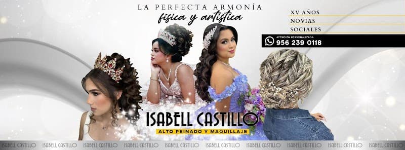 ISABEL CASTILLO ALTO PEINADO Y MAQUILLAJE cover