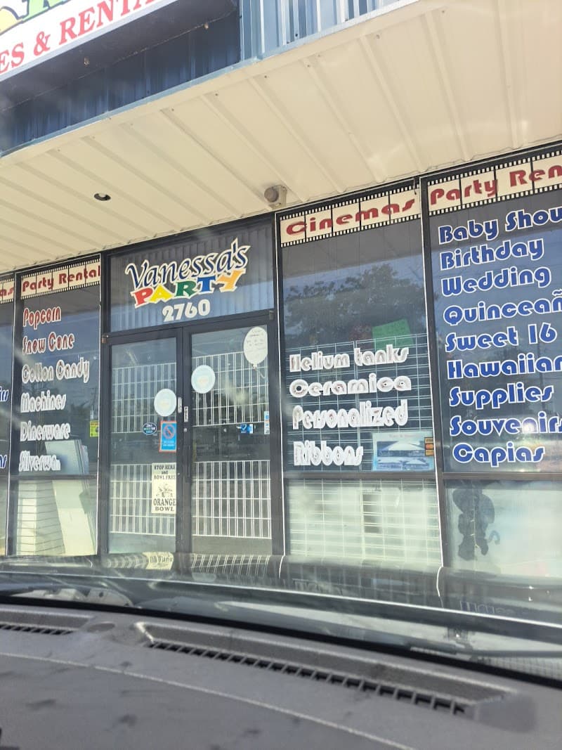 Vanessa's Party rentals and supplies cover