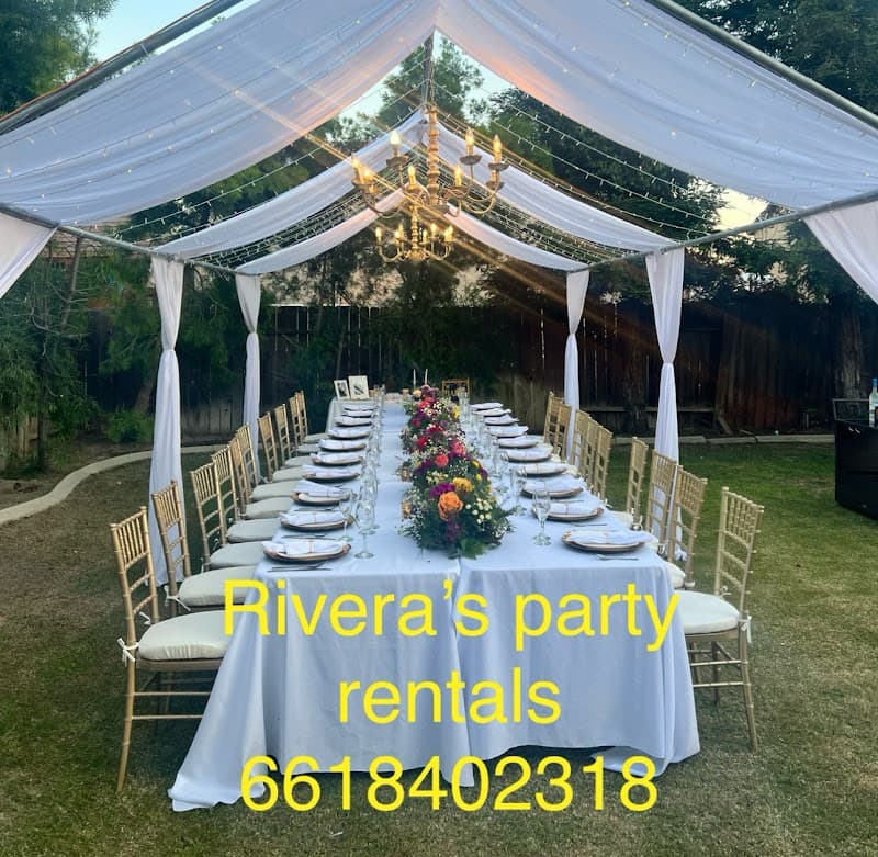 Rivera’s party rentals & decorations cover